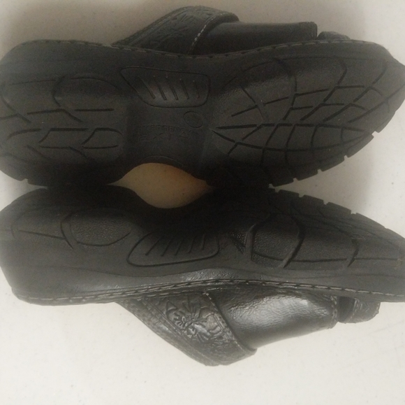 Emergency Exit Platform Slides Vegan Faux Leather Toe Thong Womens Black Sizes 7 - Picture 9 of 15